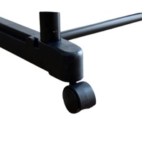 Porte-manteau moderne en métal noir avec roulettes en plastique, hauteur réglable pour chambre, salon, salle de bain, salle à manger, hôtel