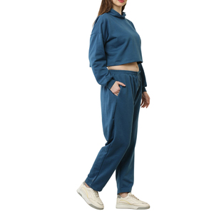 Nueva Llegada, Chándales Deportivos para Mujer de Primera Calidad, los Más Vendidos, Marca Privada, Ajuste Cómodo, Chándal Corto Liso para Mujer - Product Image 3