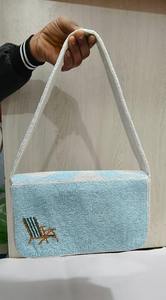 Bolsos de mano blancos con cuentas, bolsos de lujo para mujer, bolsos de mano tipo clutch para fiesta - Product Image 3