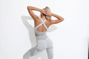 Conjuntos de Yoga Deportivos para Mujer, 2 Piezas, Sin Mangas, Resistentes al Agua, para Gimnasio y Fitness, Cintura Alta, Venta al Por Mayor 2026 - Product Image 5