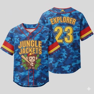 Camiseta de Béisbol Personalizada de Alta Calidad con Botones y Mangas Cortas para Hombres, Mujeres y Niños, Incluye Camisetas de Softbol - Product Image 4