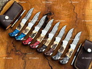 Excelente Cuchillo Plegable de Alta Gama con Diseño Nuevo y Funda de Cuero para Uso Táctico y al Aire Libre - Product Image 6