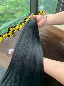 Wholesale Price 100gram Bulk Vietnamese <b>Remy</b> <b>Hair</b> <b>Extensions</b> Natural Straight Style All Colors Available Length 60 cm - Product Image 2