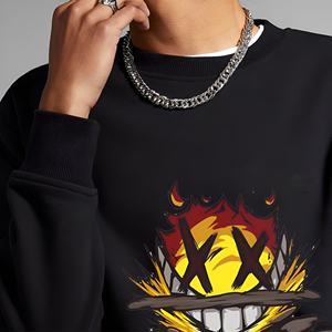 Sudadera Inferno Smile Chaos Streetwear con Diseño Gráfico Vanguardista, Prenda Esencial de Moda Juvenil, Estampado Premium, Material Cómodo - Product Image 2