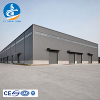 Bâtiment de parc industriel en structure acier préfabriquée, entrepôt multifonctionnel et atelier avec construction à ossature renforcée