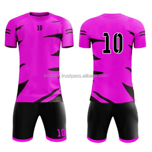 Ensemble d'uniformes de football pour hommes de qualité supérieure, 100% polyester, imprimé par sublimation, logo personnalisé, respirant, séchage rapide, été - Product Image 2