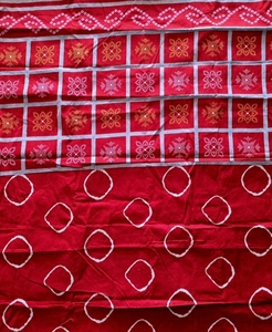 Sari Reversible de Algodón Puro Tejido a Mano, Estampado, para Fiestas de Verano, Sin Arrugas, de Secado Rápido, K V International - Product Image 2
