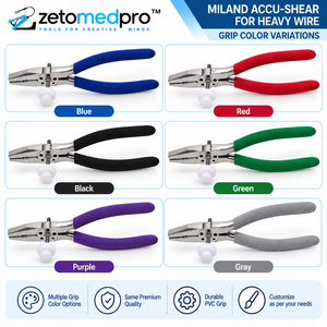Pince coupante robuste MILAND ACCU-SHEAR 8 pouces en acier inoxydable avec poignée en PVC couleur argent personnalisée ZETOMEDPRO ZM-J-645 pour bijoux - Product Image 6