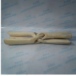 Support décoratif en bois naturel sculpté à la main, support pour bol, support de présentation pour la décoration de la maison, centre de table - Product Image 4