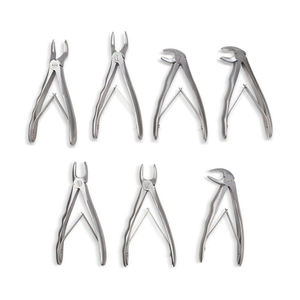 Ensemble de 7 forceps d'extraction dentaire en acier inoxydable allemand, instruments d'extraction manuels - Product Image 1