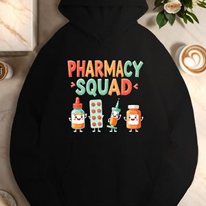 PHARMACY SQUAD con artículos médicos sudaderas casuales de mujer - Product Image 1