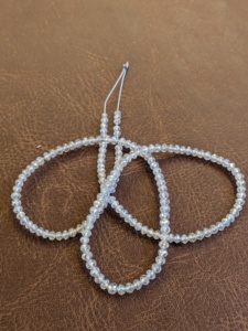 Lab Grown White Diamond Rondelle Beads AAA Faceted 2.5-3.2mm Loose Certified Made in India Wholesale Supplier for Jewelry Making - Product Image 5