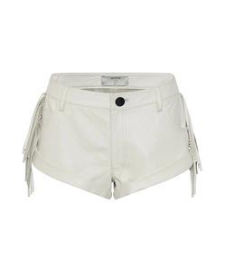 Hole sales High Waist Leather <b>Shorts</b> with <b>Tassel</b> Decoration Bohemian Style Women's <b>Shorts</b> and Available different color - Product Image 1