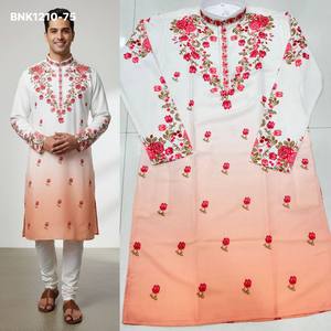 Ocassional Wear Latest Collection Rayon with Printed Design <b>Man's</b> <b>Kurta</b>-Payjama Collection Online Shopping India - Product Image 2