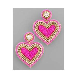 Pendientes de moda con bordado a mano de cuentas en forma de Ete y bordado de cuentas - Product Image 4