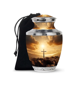 Urnas de Cremación de Latón para Cenizas de Adultos, Urnas Hechas a Mano para Hombres y Mujeres, Urnas Decorativas, Urnas Funerarias - Product Image 1