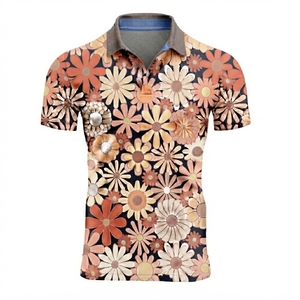 เสื้อยืดคุณภาพสูง ทรงสปอร์ต แขนสั้น ผลิตจากโพลีเอสเตอร์ 100% สกรีนลายแบบซับลิเมชั่น เสื้อโปโลชายแบบเรียบ สำหรับโปรโมชั่นหรือเล่นกอล์ฟ - Product Image 1
