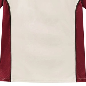 Camiseta de Béisbol Unisex Personalizada para Universidad, Manga Corta, Cuello en V, Poliéster que Absorbe la Humedad, Corte Regular para Adultos, Color Sólido en la Parte Delantera - Product Image 3