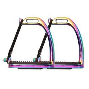 Horse Riding Adult and Child Stainless Steel Stirrup Irons Customize Logo Customized Cast Stainless Steel Jointed Stirrup Irons - Product Image 6