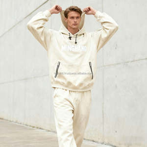 เสื้อฮู้ดขนแกะสำหรับทุกเพศพร้อมผ้าอุ่นสบายสไตล์สตรีทแวร์ทันสมัยเหมาะสำหรับฤดูหนาวและสวมใส่ทุกวัน - Product Image 1