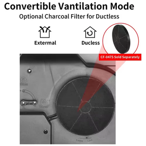 Hotte de cuisine encastrée sous armoire 30 pouces en argent avec 3 vitesses 600 CFM - Product Image 6