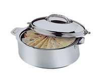 Boîte à Casserole en Acier Inoxydable avec Logo Personnalisé, Boîte de Rangement Alimentaire Classique Polie pour Garder les Chapatis et Rotis au Chaud, Meilleur Prix