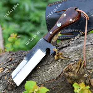 Cuchillo de caza profesional de 8 pulgadas, forjado a mano, de espiga completa, de acero al carbono 1095, afilado como una navaja, para vaqueros, ranchos, caza al aire libre y estilo occidental. - Product Image 3
