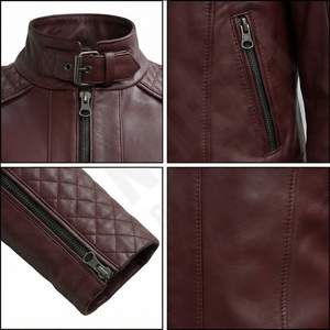 Top Trending Premium Chaqueta de cuero calentada de Invierno para mujer Alta calidad Oem Venta al por mayor Cuello alto Patrón sólido Señoras lisas - Product Image 4