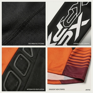 Maillot de motocross respirant à séchage rapide, couleurs personnalisables, vêtements de VTT pour adultes, tenue de course automobile, maillot de motocross - Product Image 4