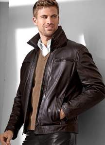 เสื้อแจ็คเก็ตหนังผู้ชายแบบทางการสำหรับฤดูหนาว น้ำหนักเบา ดีไซน์สั่งทำพิเศษ OEM คุณภาพสูง ระบายอากาศได้ดี สำหรับขายออนไลน์ - Product Image 4