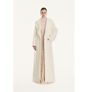 Nouveau design de manteau pour femmes, hiver, respectueux de l'environnement, VENETO ALPACA LONG COAT, élégant, fabrication ODM, manteaux pour femmes avec une longueur de 133 cm - Product Image 5