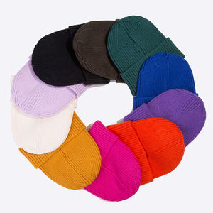 Custom Beanie Hat Knitted <b>Cap</b> Winter Beanies with Custom Logo Skiing Knit Hat Thermal Soft Outdoor Skull <b>Cap</b> for <b>Men</b> Women - Product Image 1