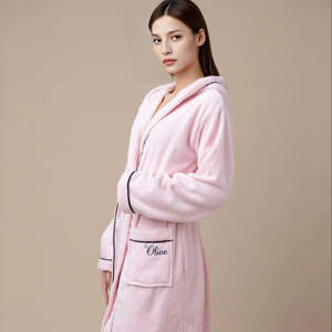 Pijamas Deportivos Nesta, Suaves y Absorbentes, de Franela, Coral Fleece, Lujo, Tipo Hotel, con Capucha, 100% Poliéster - Product Image 5