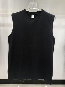 เสื้อกล้ามออกกำลังกายแบบกำหนดเอง ระบายอากาศได้ดี คอกลม ผู้ชาย ผ้าฝ้าย 100% ปักโลโก้ แบรนด์ตามสั่ง - Product Image 5