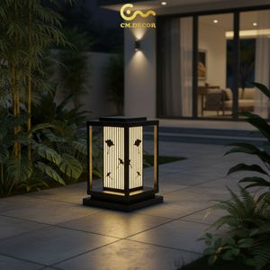 Lámpara de Jardín Minimalista de Acero Inoxidable para Exteriores, Resistente al Agua IP65, Decorativa para Patio y Césped, 3500K - Product Image 4