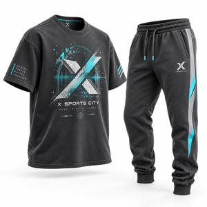 Vêtements de sport et d'équipe pour hommes, vêtements d'e-sport |   Noir, gris et six variations de couleurs |   Fabricant OEM ODM |   X Sports City | - Product Image 3