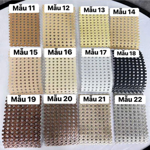 แผ่นหวายสี่เหลี่ยมแบบยั่งยืนสำหรับการบูรณะเฟอร์นิเจอร์และงานตกแต่งบ้าน DIY ผลิตในเวียดนาม - Product Image 1