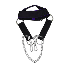 Professional Boxing Neck <b>Harness</b> with Adjustable Straps and Durable Metal Chain for Resistance Workouts - Product Image 6