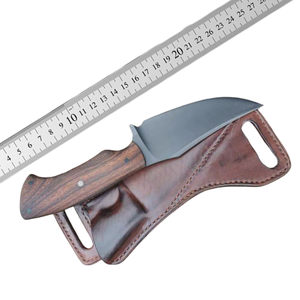 Cuchillo Premium Hecho a Mano de Acero Inoxidable de Hoja Fija para Combate/Desollado/Caza/Camping/Utilidades con Funda de Madera y Cuero para Venta al por Mayor OEM - Product Image 6
