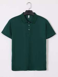 เสื้อยืดกอล์ฟโพลีเอสเตอร์คุณภาพสูงสำหรับผู้ชายและผู้หญิง ออกแบบเองได้ พิมพ์ลาย ปักลาย เสื้อยืดสีขาวล้วนสำหรับผู้ชาย - Product Image 2