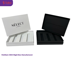 Embossing Duplex <b>Paper</b> Matt Lamination Bio-degradable Raphe Style Handmade Recyclable Board Gold Foil Stamping OEM Boxes - Product Image 2