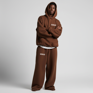 Conjunto Deportivo de Hombre de Alta Calidad con Lavado Ácido, Tela Transpirable, Sudadera con Capucha y Pantalones para Correr, Ropa Deportiva Urbana, OEM - Product Image 3