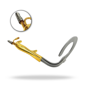 Retractor de Seno Circular Tipo C con Fibra Óptica de 23 cm, Instrumento Quirúrgico, Herramienta de Retracción Iluminada para Cirugía de Seno - Product Image 1