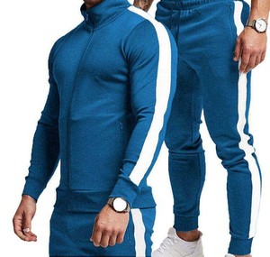 Ensemble de survêtement décontracté unisexe pour homme, hiver, à capuche, 2 pièces, veste zippée intégrale, en coton épais, respirant - Product Image 4