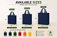 Tas Tote Non Woven Custom Print dengan Pegangan Tali Ukuran Sedang Ramah Lingkungan untuk Belanja dan Membawa Wine, Grosir, Ekspor