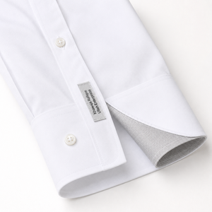 Chemises habillées décontractées pour hommes, à col montant tricoté, anti-plis, à manches longues et boutonnées, en polyester/coton satiné, collection Printemps – Meilleures ventes - Product Image 6