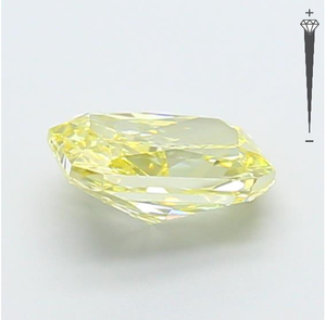 Diamante Cultivado en Laboratorio con Certificación IGI, Corte Radiante de 0.95 CT, Color Amarillo Intenso Fantasía, Claridad VS2, CVD LG 782655443, ROYAL GEMS PARA JOYERÍA - Product Image 2