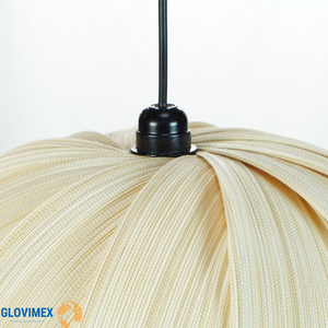 Nouvelle collection de lampes de plafond en rotin de bambou, abat-jour tissé naturel, taille et couleur personnalisées - Product Image 4