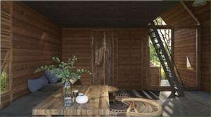 Maison de type N4, clé en main, modulaire, nouvelle, de 43 m², en matériaux de bambou préfabriqués, design moderne, de qualité supérieure, fabriquée au Vietnam. - Product Image 3