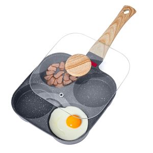 Sartén Antiadherente para 4 Huevos con Tapa de Aluminio, 3 en 1, para Hacer Omelettes, Panqueques, Hamburguesas y Sándwiches - Product Image 6